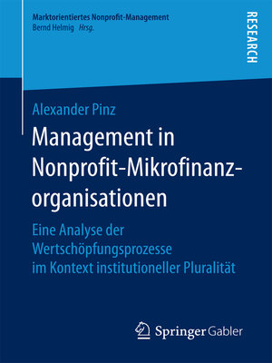 cover image of Management in Nonprofit-Mikrofinanzorganisationen
